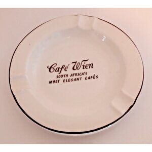 Cafe Wien South Africa Ashtray Continental China Vitreus Cigar Cigarret Vintage